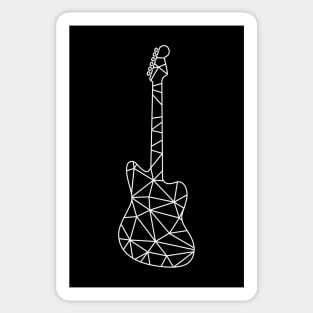 Geometric Line Electric Guitar Sticker